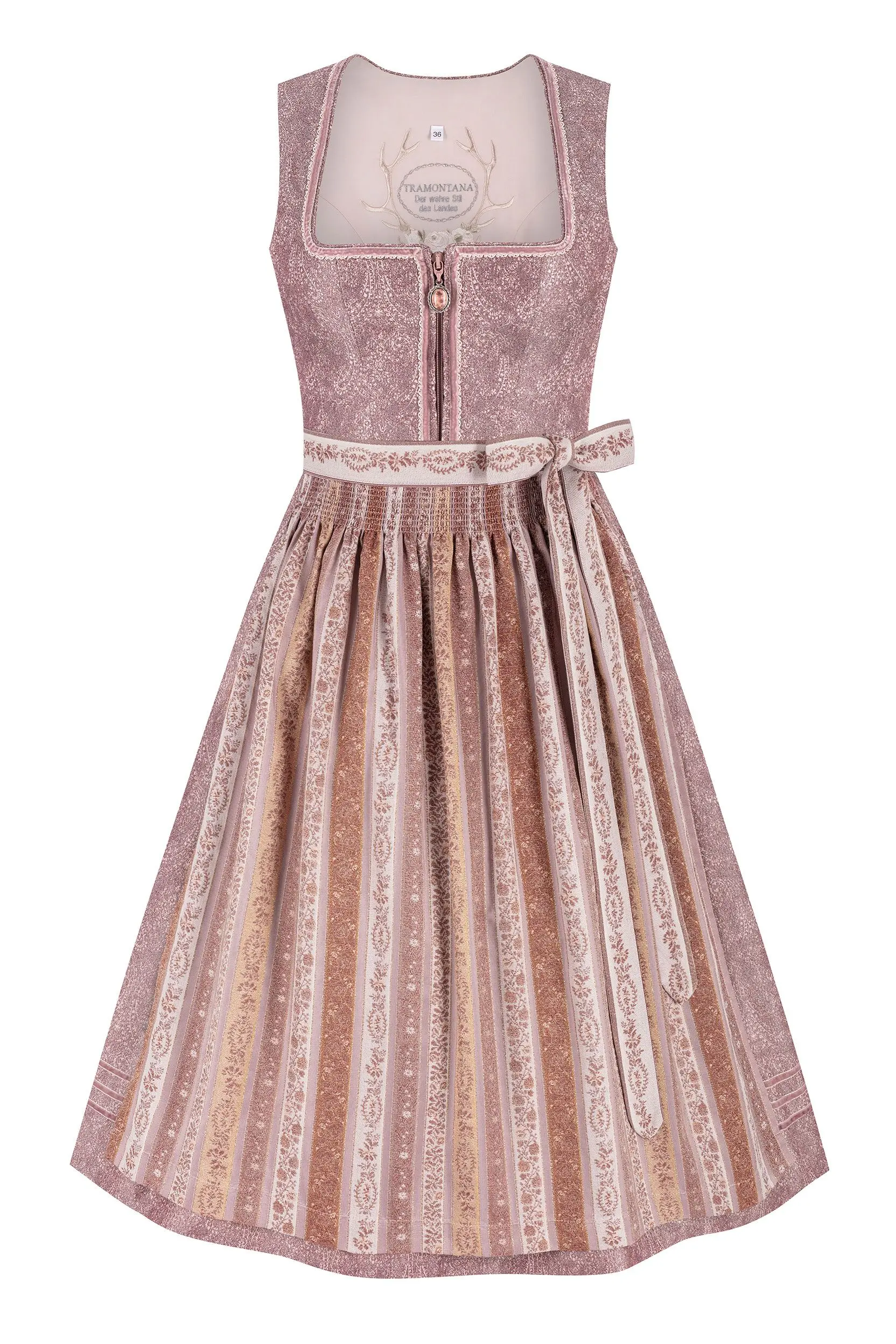 Dirndl FABIENNE (70 cm) ~ 36 ~ aubergine