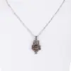 Collier mit Ornament-Anhänger ~ altsilber