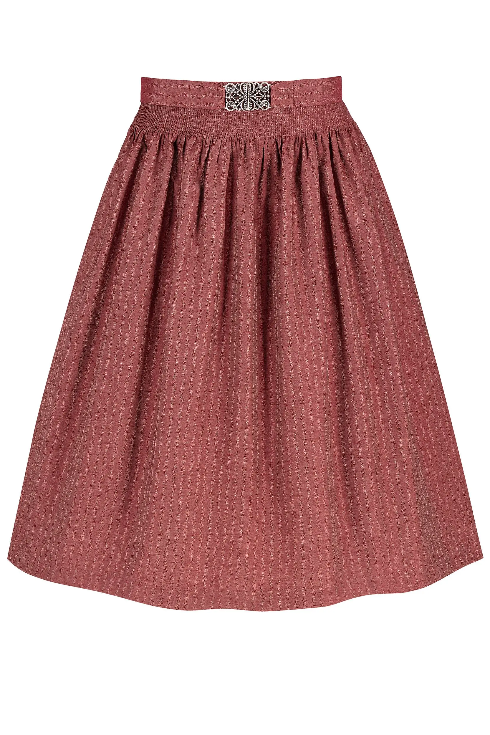 Dirndlschürze mit Rankenmuster (65 cm) ~ S ~ rot