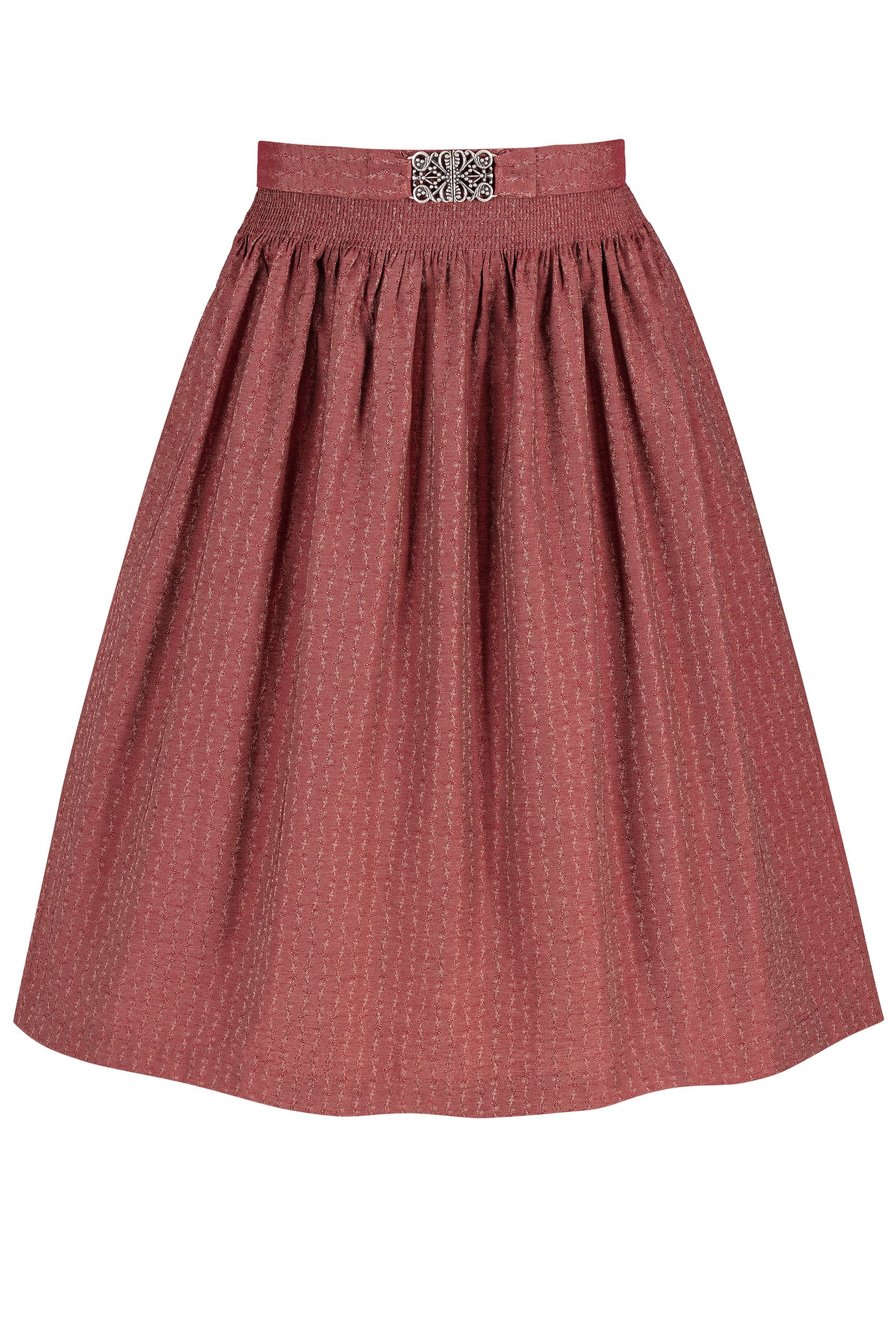 Dirndlschürze mit Rankenmuster (65 cm) ~ rot ~ S
