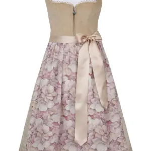 Dirndl PULLACH (65 cm) taupe ~ 32 ~ beige