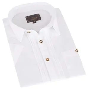 Trachtenhemd kurzarm weiß Bertl 010268 ~ 4XL