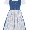Kinder Dirndl blau weiß Mina 014804 ~ 98