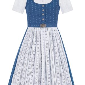 Kinder Dirndl blau weiß Mina 014804 ~ 98