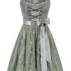 Mini Dirndl 60 cm salbei geblümt Sharon 014616 ~ 40