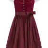 Kinderdirndl TEGERNSEE ~ 116 ~ dunkelrot