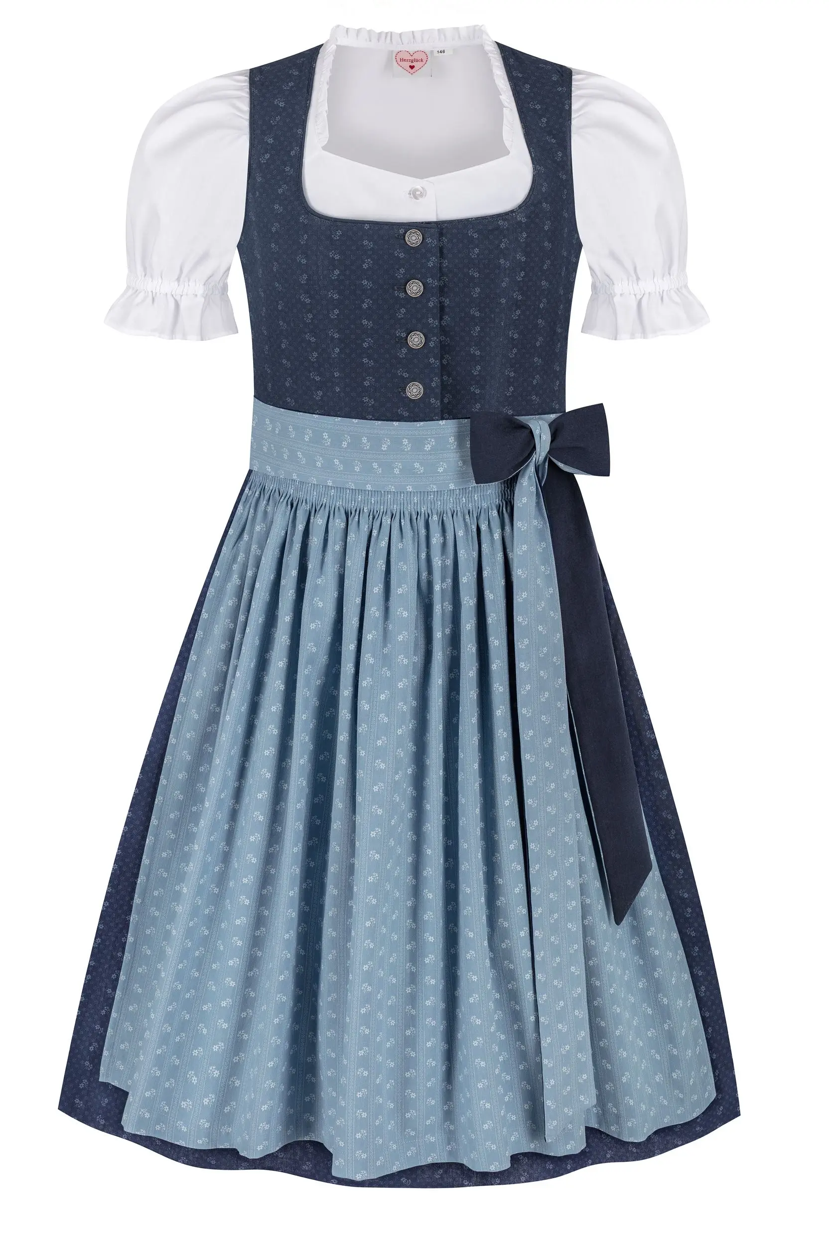 Kinderdirndl NINA ~ 80 ~ dunkelblau