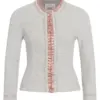 Damen Trachtenjacke hellgrau altrosa Eliona 012419 ~ 42