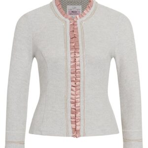 Damen Trachtenjacke hellgrau altrosa Eliona 012419 ~ 42