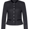 Damen Lodenjacke anthrazit schwarz mit Samtkragen Ebbs 004841 ~ 32