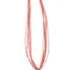 Collier mit Edelweissanhänger 000157 ~ rot