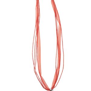 Collier mit Edelweissanhänger 000157 ~ rot