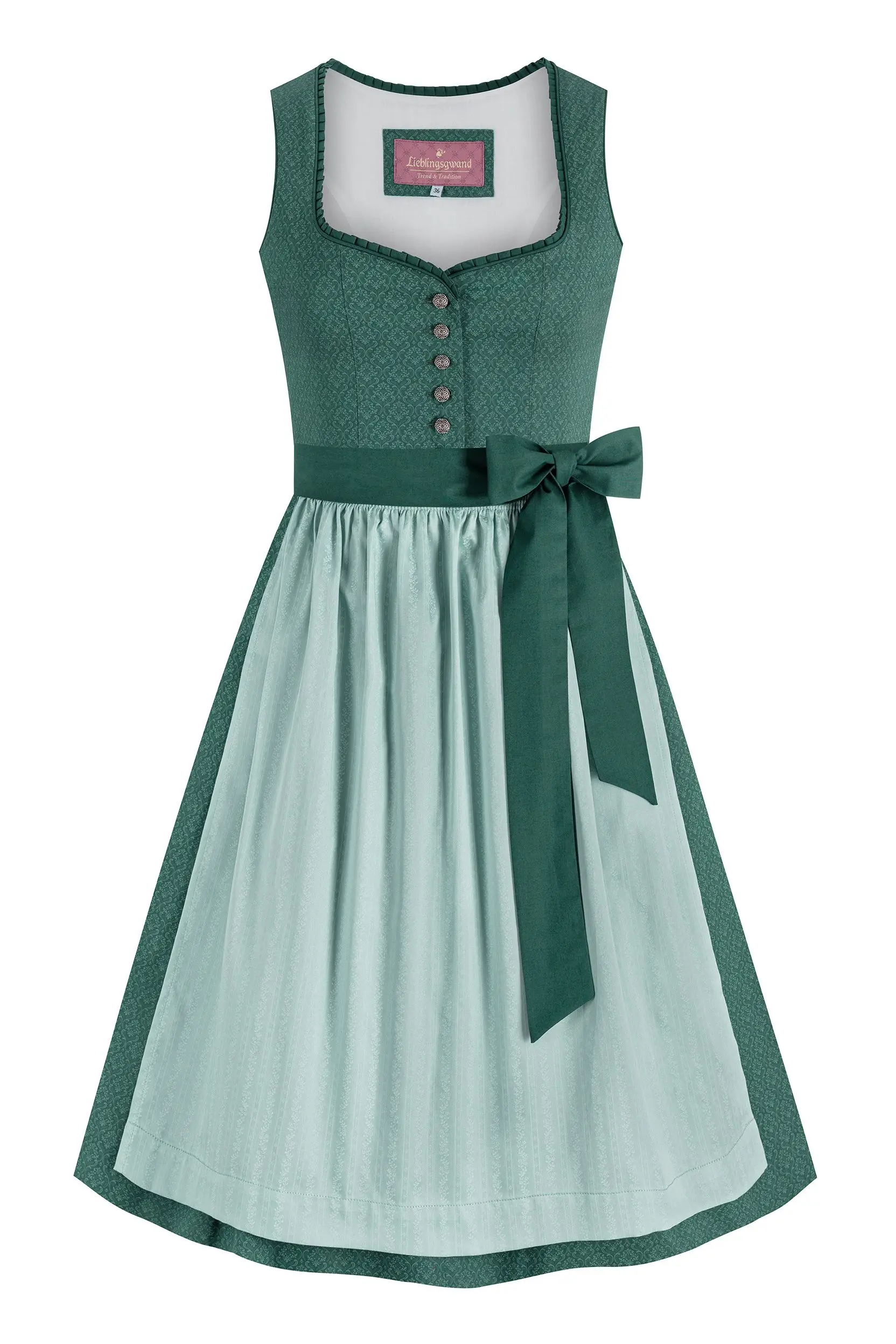 Dirndl MARIA (65 cm) ~ dunkelgrün ~ 34