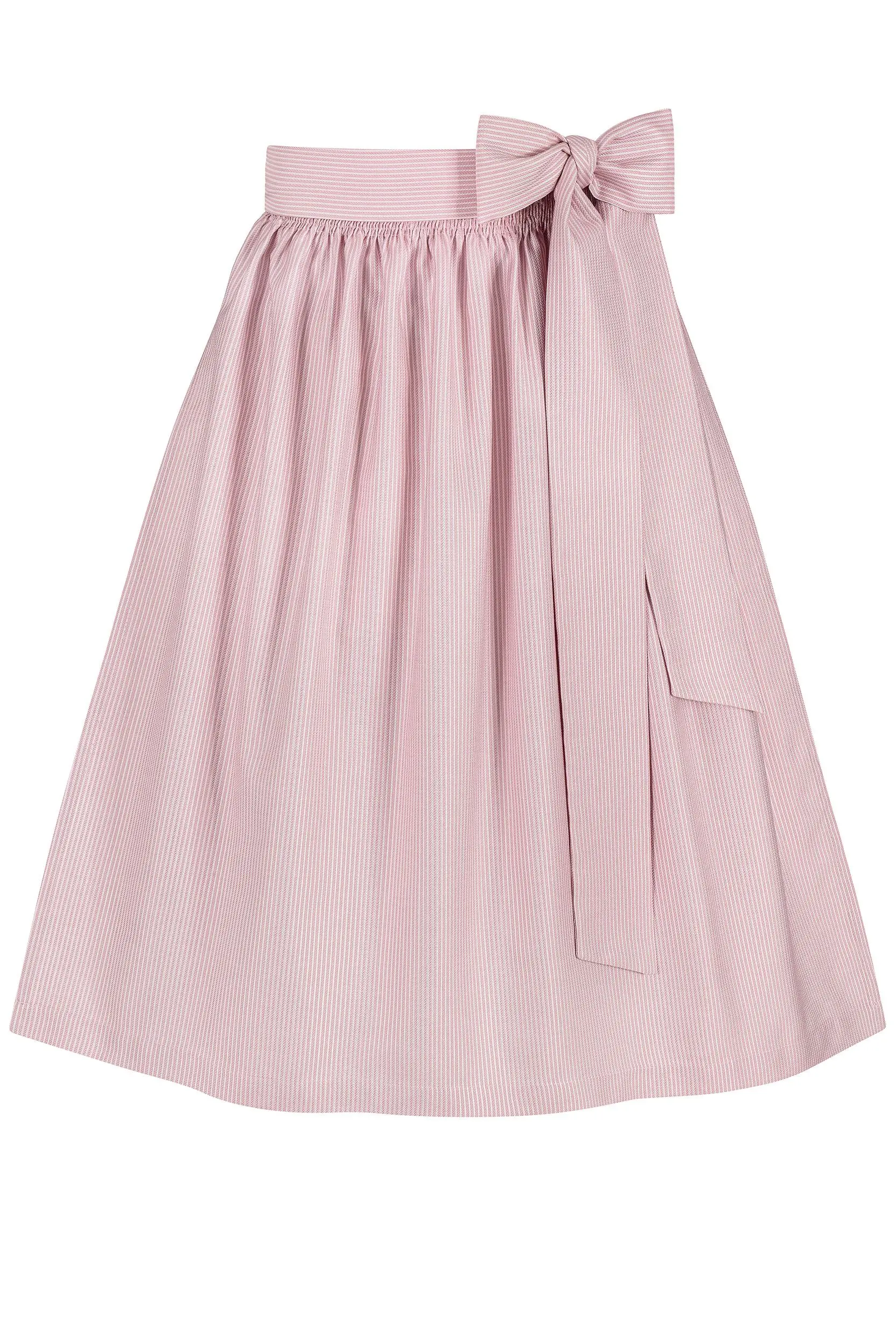 Dirndlschürze gestreift (70 cm) ~ L ~ rosa