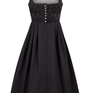 Dirndl lang 80 cm Gastro schwarz Amy 005582 ~ 44