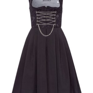 Mini Dirndl 60cm Gastro schwarz Amy 129410 ~ 36