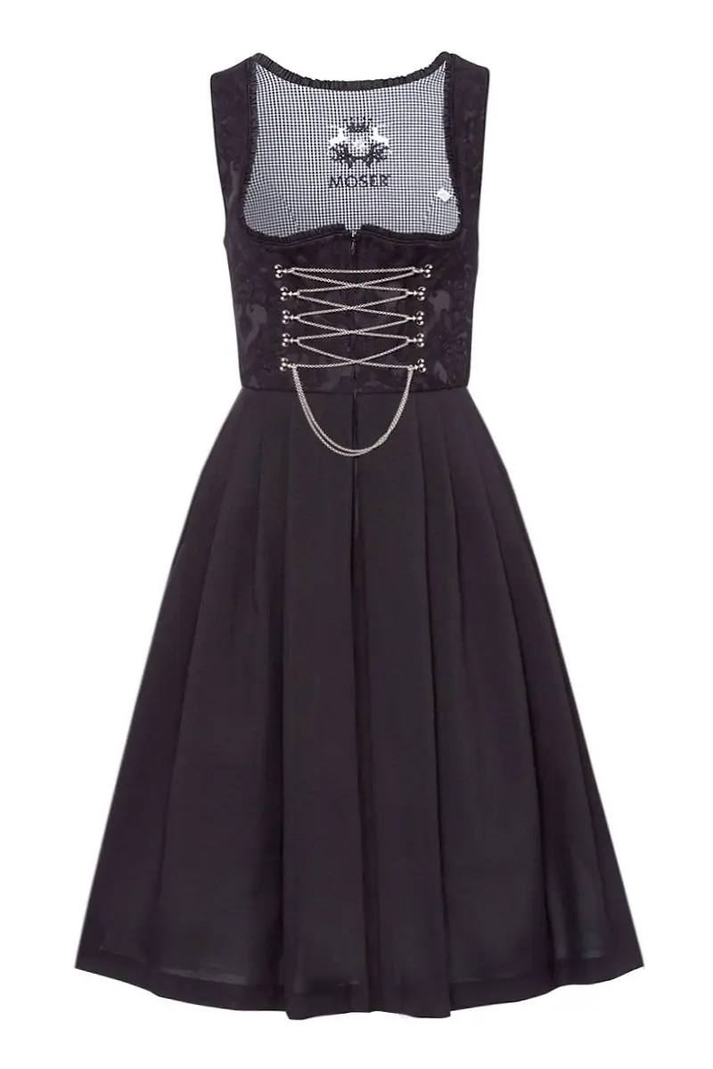Mini Dirndl 60cm Gastro schwarz Amy 129410 ~ 50