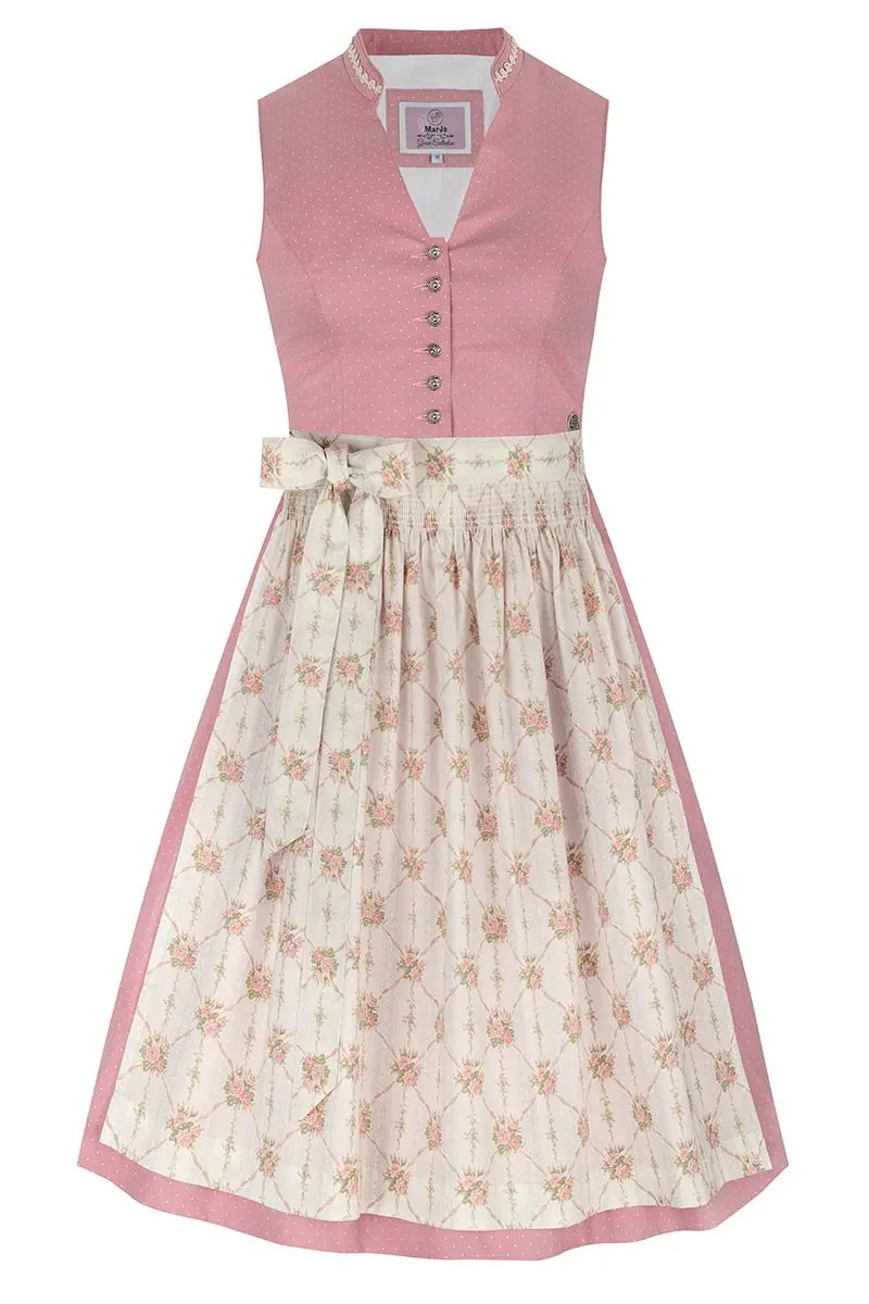 Mini Dirndl 60 cm altrosa creme Minna 010688 ~ 30