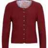 Trachten Strickjacke dunkelrot Franziska 014416 ~ 32