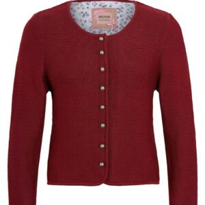 Trachten Strickjacke dunkelrot Franziska 014416 ~ 30