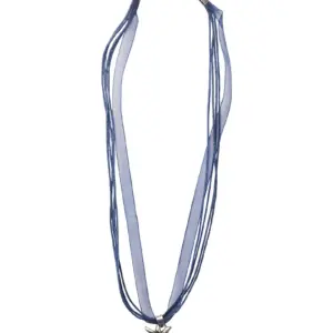 Collier mit Edelweissanhänger 000157 ~ dunkelblau