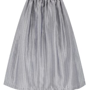 Dirndlschürze mit Rankenmuster (70 cm) ~ M ~ silbergrau