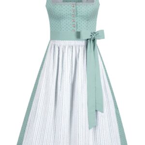 Dirndl lang 85 cm mint weiß Melinda 014669 ~ 40
