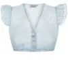 Dirndlbluse EILEEN ~ 46 ~ hellblau
