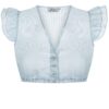 Dirndlbluse EILEEN ~ 46 ~ hellblau