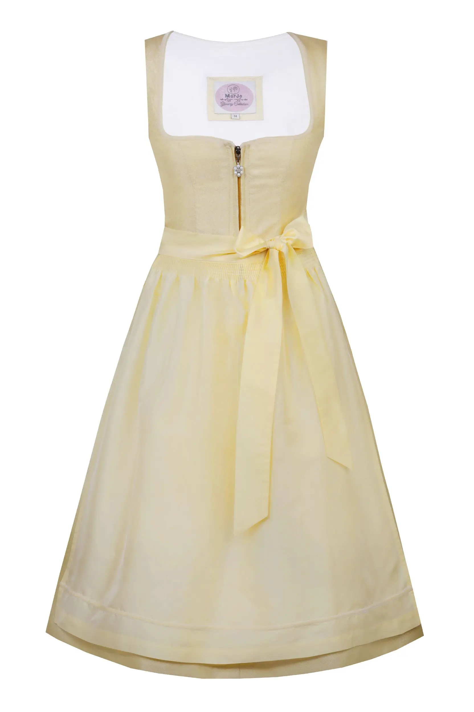 Dirndl HOHENAU (70 cm) zitrone ~ 36 ~ gelb
