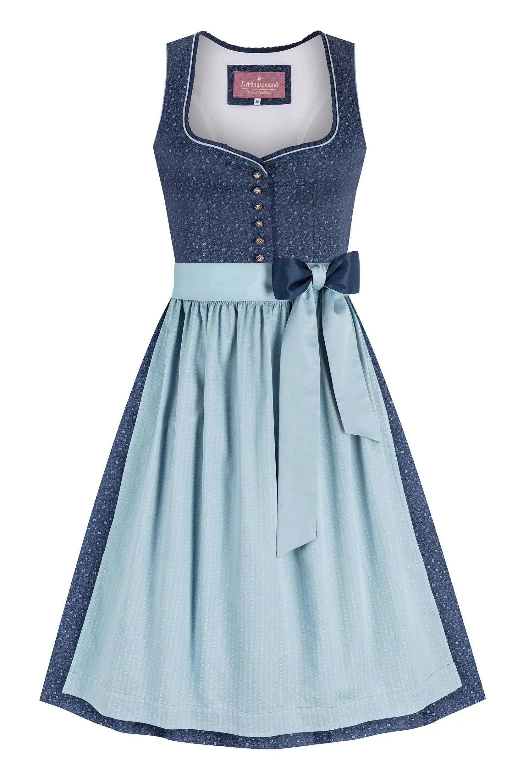 Dirndl DARCY (65 cm) ~ 36 ~ dunkelblau