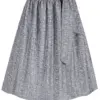 Dirndlschürze MARINELLA (70 cm) ~ S ~ blaugrau