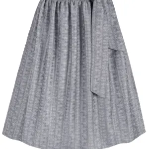 Dirndlschürze MARINELLA (70 cm) ~ S ~ blaugrau