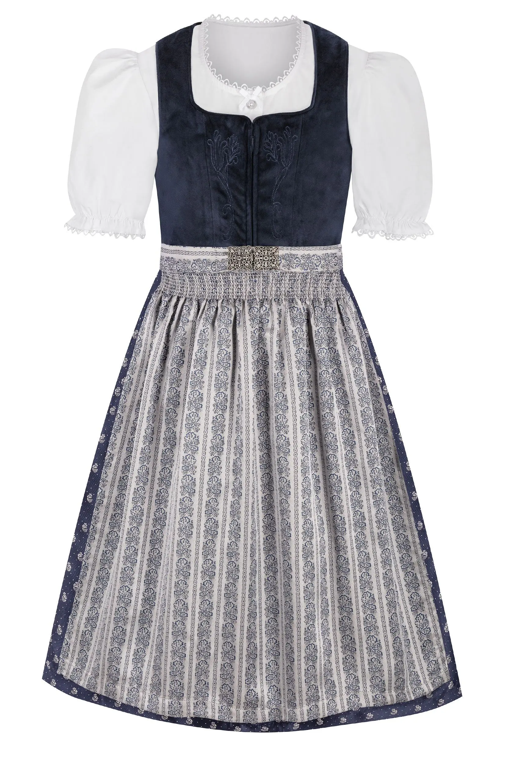 Kinderdirndl REGINA ~ 104 ~ blau