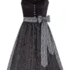 Dirndl VALERIE (70 cm) ~ 40 ~ schwarz
