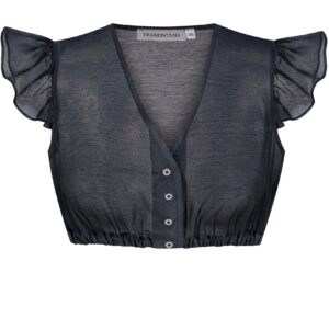 Dirndlbluse DIANA ~ dunkelblau ~ 32