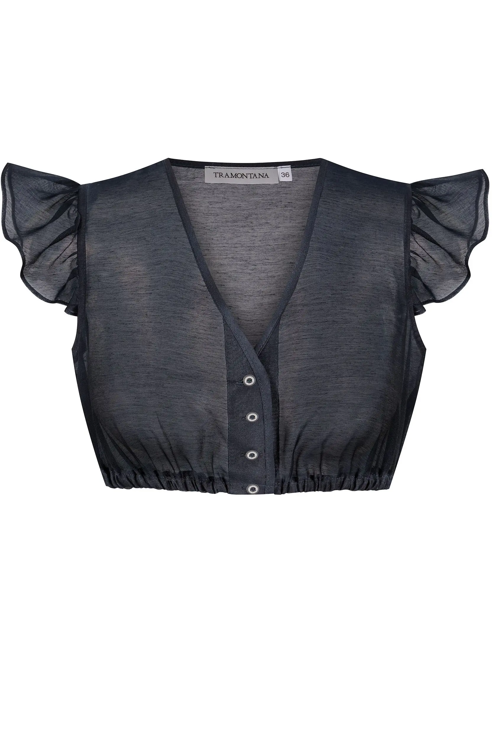 Dirndlbluse DIANA ~ 32 ~ dunkelblau