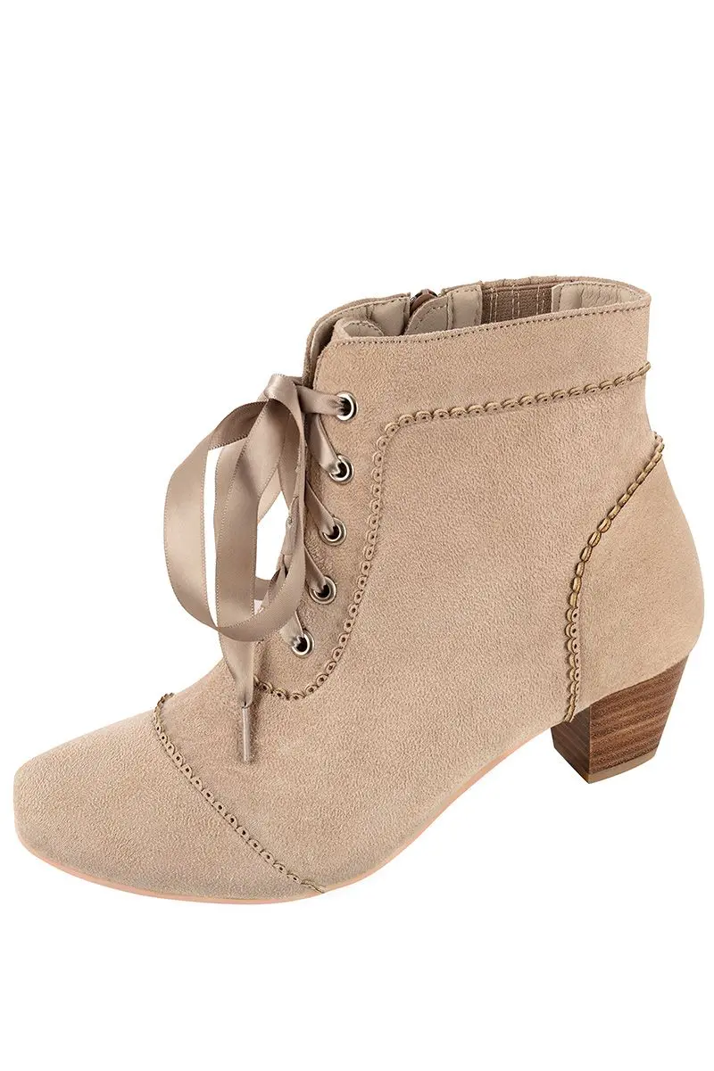 Damen Trachtenstiefel taupe Eibsee 011178 ~ 38