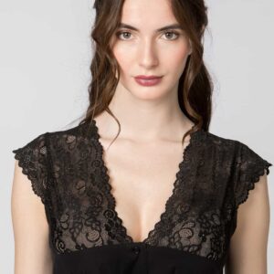 Dirndlbluse Aveline (schwarz