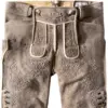 Hirschlederhose Hochries (oid grau-schwarz