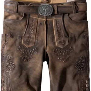 Trachtenlederhose Artur (muskat gespeckt