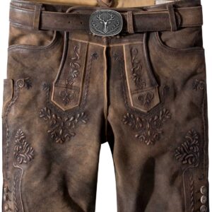 Trachtenlederhose Artur (muskat gespeckt