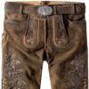 Trachtenlederhose Bastian (havanna gespeckt