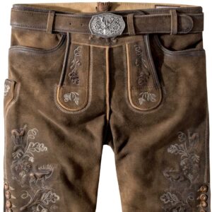 Trachtenlederhose Bastian (havanna gespeckt