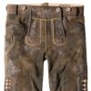 Trachtenlederhose Beppo4 (bison gespeckt
