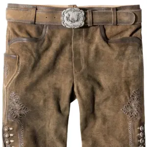 Trachtenlederhose Corbi4 (havanna gespeckt