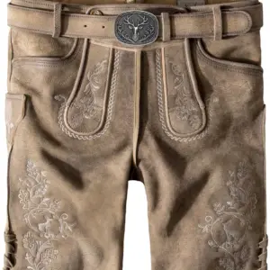 Trachtenlederhose Girgl (schilf gespeckt