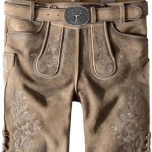 Trachtenlederhose Girgl (schilf gespeckt