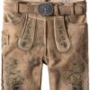 Trachtenlederhose Girgl (senf gespeckt-grün