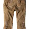 Trachtenlederhose Justin4 (havanna gespeckt